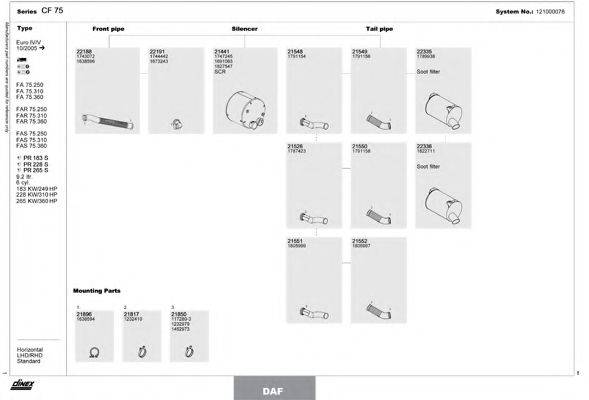 DINEX 121000076 Система випуску ОГ