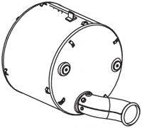 DINEX 22320 Глушник вихлопних газів кінцевий