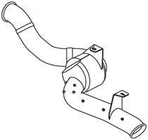 DINEX 22337 Труба вихлопного газу