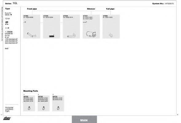 DINEX 147020015 Система випуску ОГ