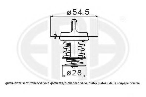 ERA 350388 Термостат, охолоджуюча рідина