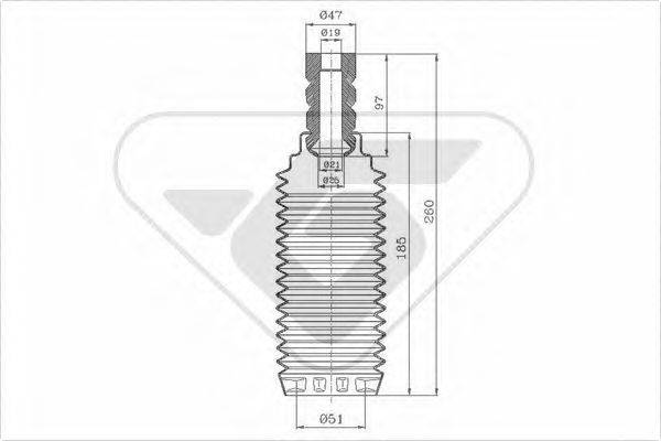 HUTCHINSON KP009 Пилозахисний комплект, амортизатор