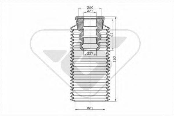 HUTCHINSON KP014 Пилозахисний комплект, амортизатор