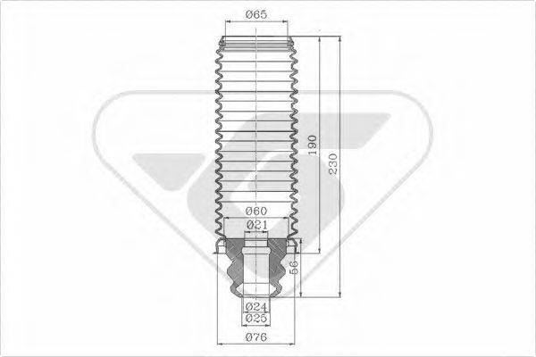 HUTCHINSON KP039 Пилозахисний комплект, амортизатор