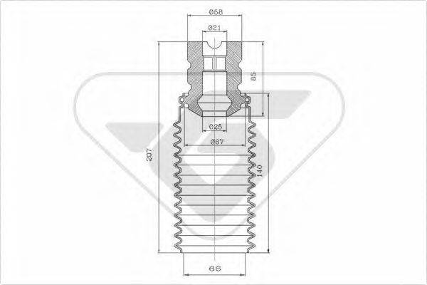 HUTCHINSON KP066 Пилозахисний комплект, амортизатор