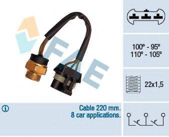 FAE 38060 Термивимикач, вентилятор радіатора