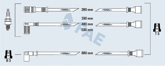 FAE 83940 Комплект дротів запалювання