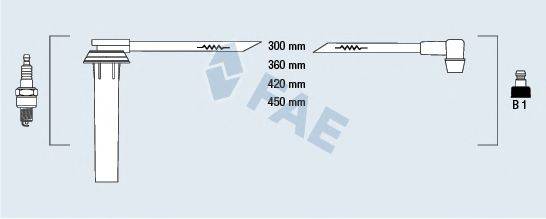 FAE 83985 Комплект дротів запалювання