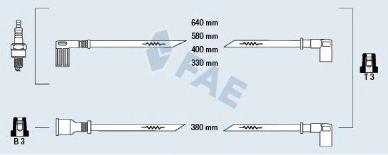 FAE 85271 Комплект дротів запалювання