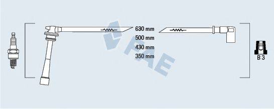 FAE 85391 Комплект дротів запалювання