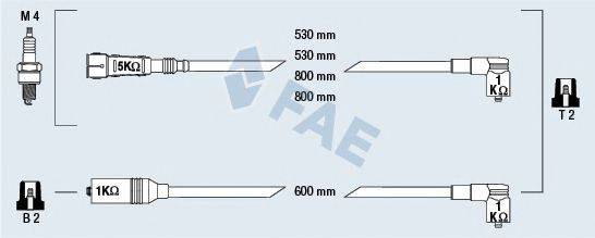 FAE 85694 Комплект дротів запалювання