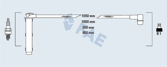 FAE 85764 Комплект дротів запалювання