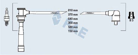 FAE 85396 Комплект дротів запалювання