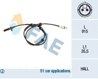 FAE 78178 Датчик, частота обертання колеса