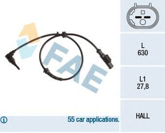 FAE 78241 Датчик, частота обертання колеса
