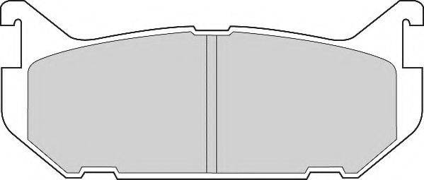 NECTO FD6649A Комплект гальмівних колодок, дискове гальмо