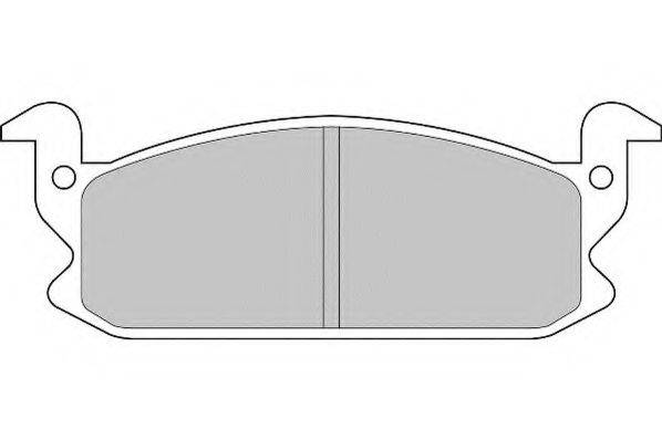 NECTO FD6555A Комплект гальмівних колодок, дискове гальмо