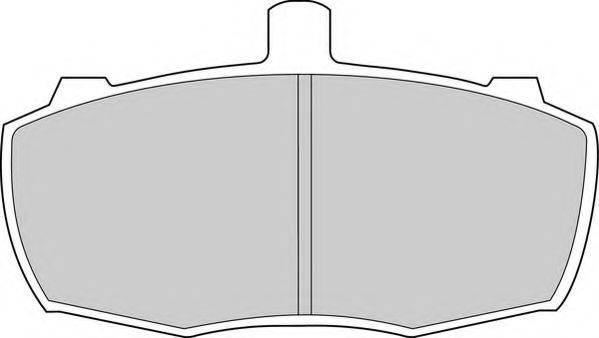 NECTO FD580V Комплект гальмівних колодок, дискове гальмо