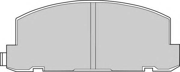 NECTO FD6524V Комплект гальмівних колодок, дискове гальмо