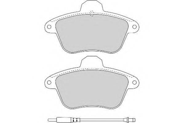 NECTO FD6381A Комплект гальмівних колодок, дискове гальмо