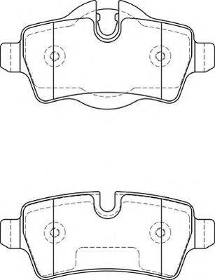 NECTO FD7315A Комплект гальмівних колодок, дискове гальмо