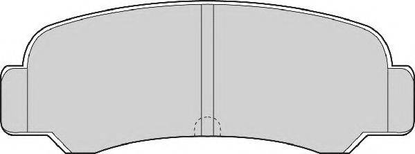 NECTO FD862A Комплект гальмівних колодок, дискове гальмо