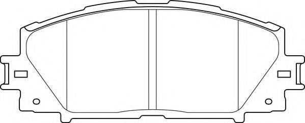 NECTO FD7483A Комплект гальмівних колодок, дискове гальмо