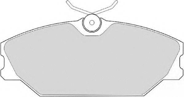 NECTO FD6899A Комплект гальмівних колодок, дискове гальмо