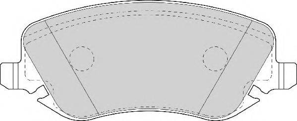 NECTO FD6932A Комплект гальмівних колодок, дискове гальмо