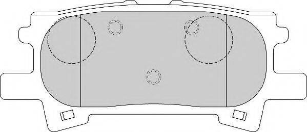 NECTO FD7170A Комплект гальмівних колодок, дискове гальмо
