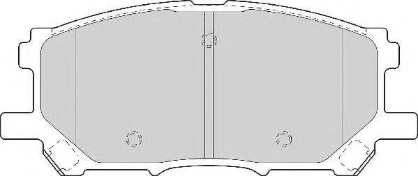 NECTO FD7097A Комплект гальмівних колодок, дискове гальмо