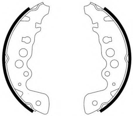 NECTO N1638 Комплект гальмівних колодок