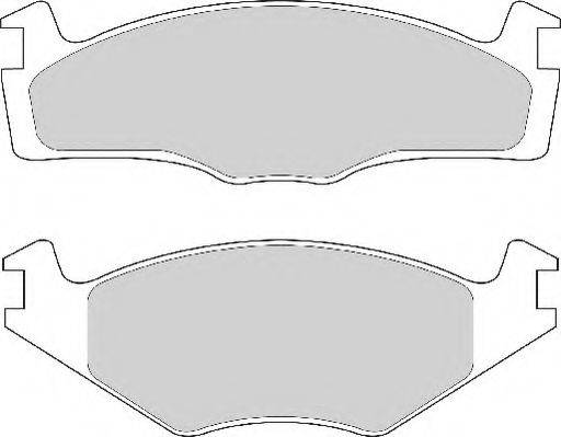 NECTO FD6681N Комплект гальмівних колодок, дискове гальмо