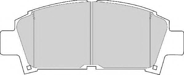 NECTO FD6742N Комплект гальмівних колодок, дискове гальмо