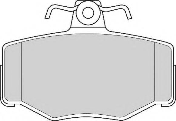 NECTO FD6477N Комплект гальмівних колодок, дискове гальмо