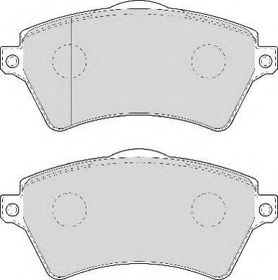 NECTO FD7000N Комплект гальмівних колодок, дискове гальмо