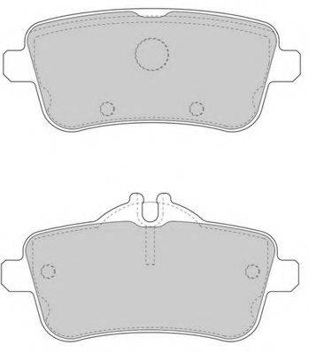 NECTO FD7600A Комплект гальмівних колодок, дискове гальмо