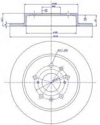 CAR 1421754 гальмівний диск