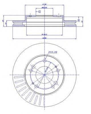 CAR 142835 гальмівний диск