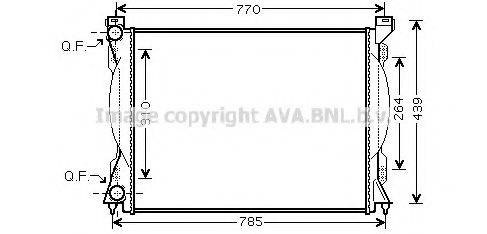 AVA QUALITY COOLING AI2233 Радіатор, охолодження двигуна