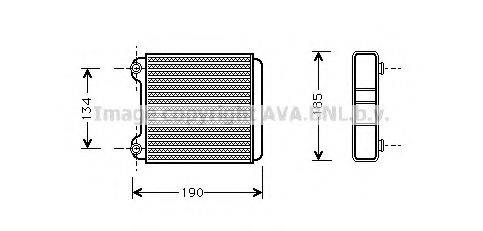 AVA QUALITY COOLING AI6183 Теплообмінник, опалення салону