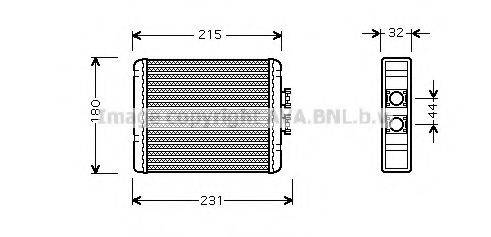 AVA QUALITY COOLING AI6198 Теплообмінник, опалення салону