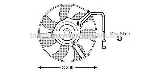 AVA QUALITY COOLING AI7504 Вентилятор, охолодження двигуна