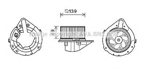 AVA QUALITY COOLING AI8372 Електродвигун, вентиляція салону