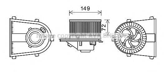 AVA QUALITY COOLING AI8378 Електродвигун, вентиляція салону