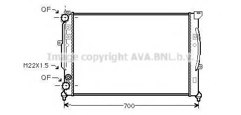 AVA QUALITY COOLING AIA2123 Радіатор, охолодження двигуна