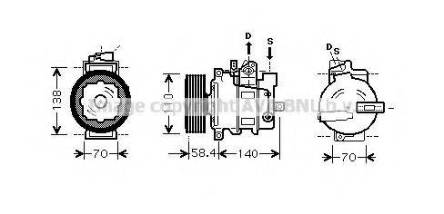 AVA QUALITY COOLING AIAK272 Компресор, кондиціонер