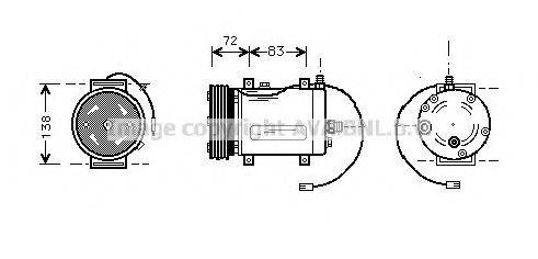 AVA QUALITY COOLING AIK144 Компресор, кондиціонер