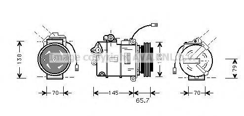 AVA QUALITY COOLING AIK151 Компресор, кондиціонер