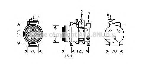 AVA QUALITY COOLING AIK227 Компресор, кондиціонер